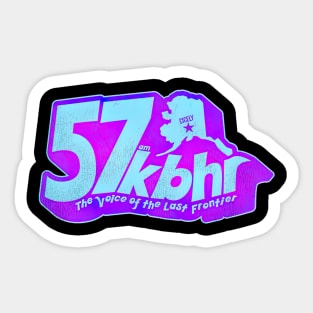 KBHR 57 Am - Northern Exposure Radio Station Sticker